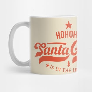 Santa Claus is in the house, Santa Claus College Style, funny Christmas Mug